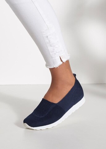 LASCANA Slip on boty – modrá