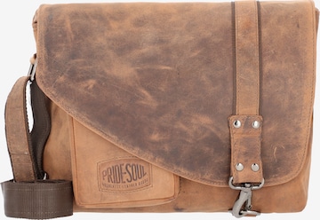 Pride and Soul Crossbody Bag in Brown: front