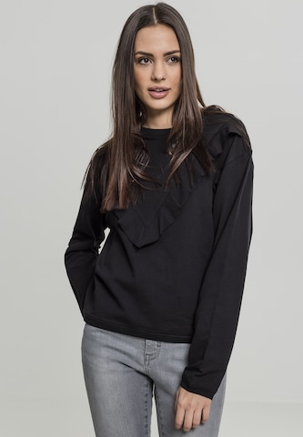 Urban Classics Sweatshirt in Black: front