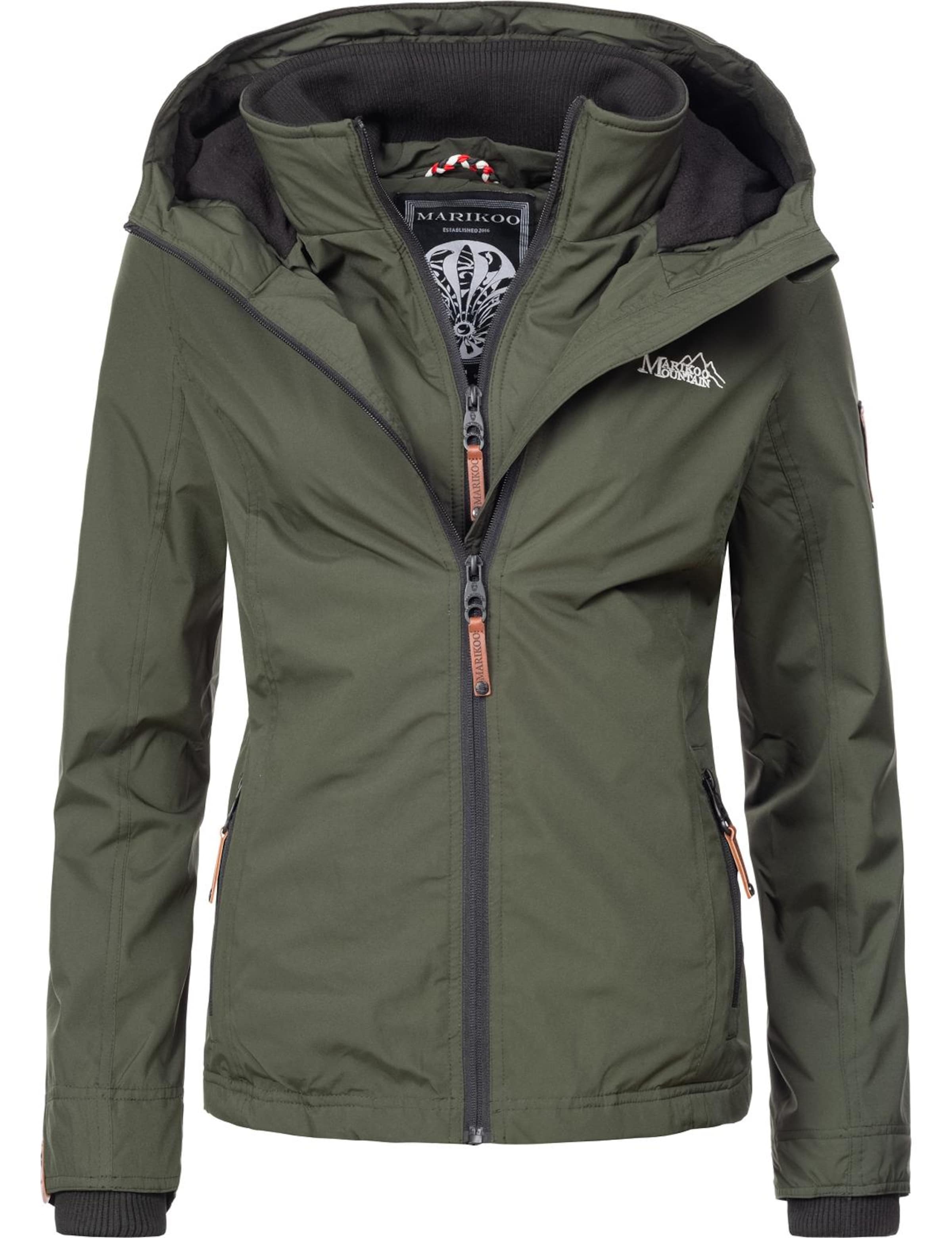 MARIKOO Funktsionaalne jope 'Erdbeere', värv roheline: eest vaates