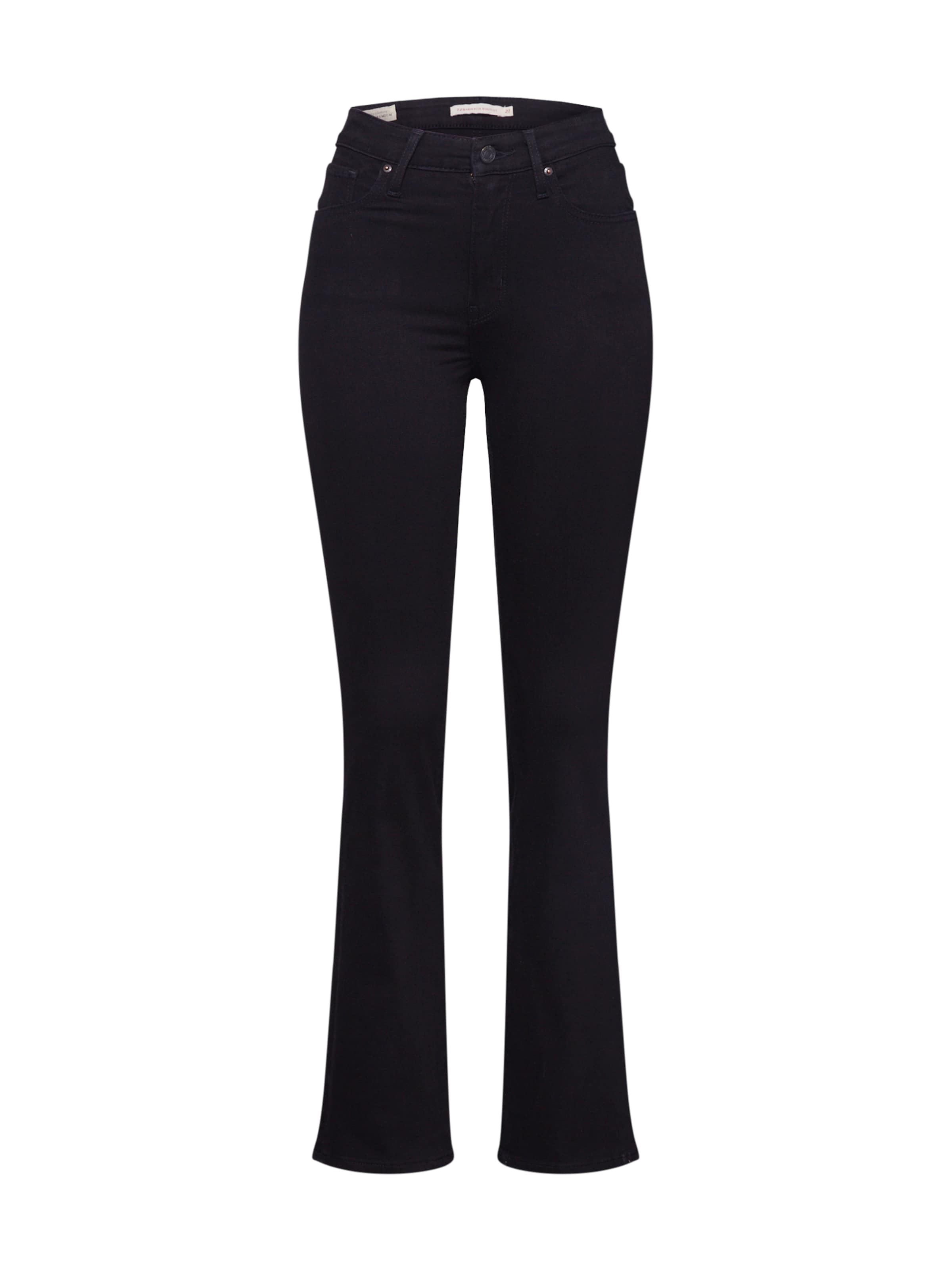 Jean '725 High Rise Bootcut' LEVI'S ® en noir : devant