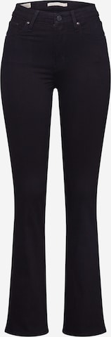 LEVI'S ® Bootcut Jeans '725 High Rise Bootcut' i svart: framsida