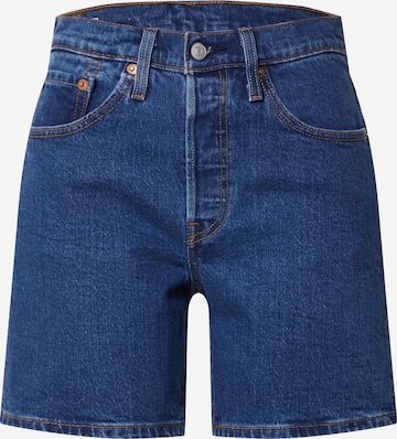 LEVI'S ® Regular Jeans '501 Mid Thigh Short' in Blauw: voorkant