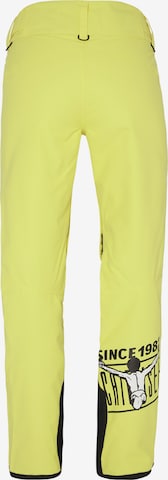 CHIEMSEE regular Παντελόνι φόρμας σε κίτρινο: πίσω