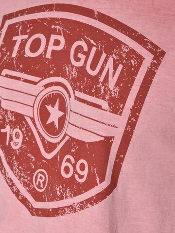 TOP GUN Shirt ' Powerful ' in Pink