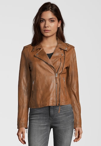 Apple of Eden Between-Season Jacket 'COOKIE' in Brown: front