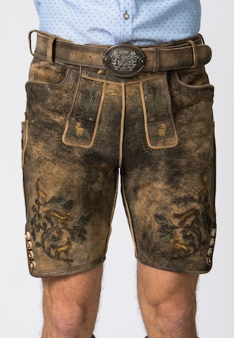 STOCKERPOINT Regular Shorts 'Hartl' in Braun