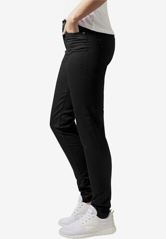 Urban Classics Skinny Pants in Black