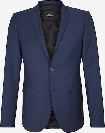 s.Oliver BLACK LABEL Slim Fit Sakko 'Cesano' in Blau: predná strana