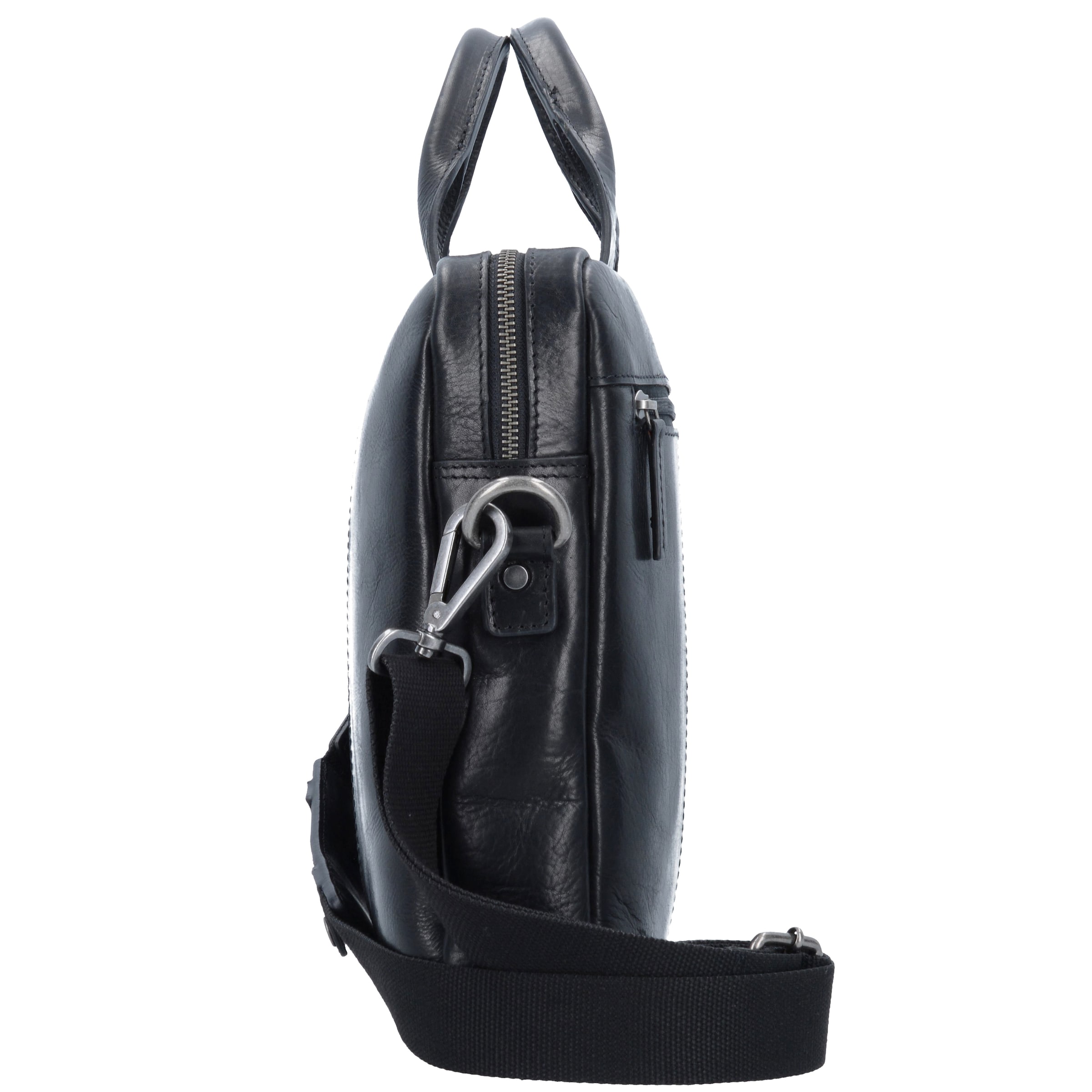 LEONHARD HEYDEN Document Bag 'Roma' in Black