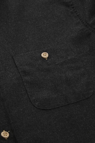 Kronstadt Slim Fit Hemd 'Dean 07a Plain' in Schwarz