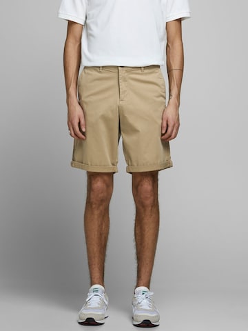 JACK & JONES Regular Chino Pants 'Bowie' in Beige: front