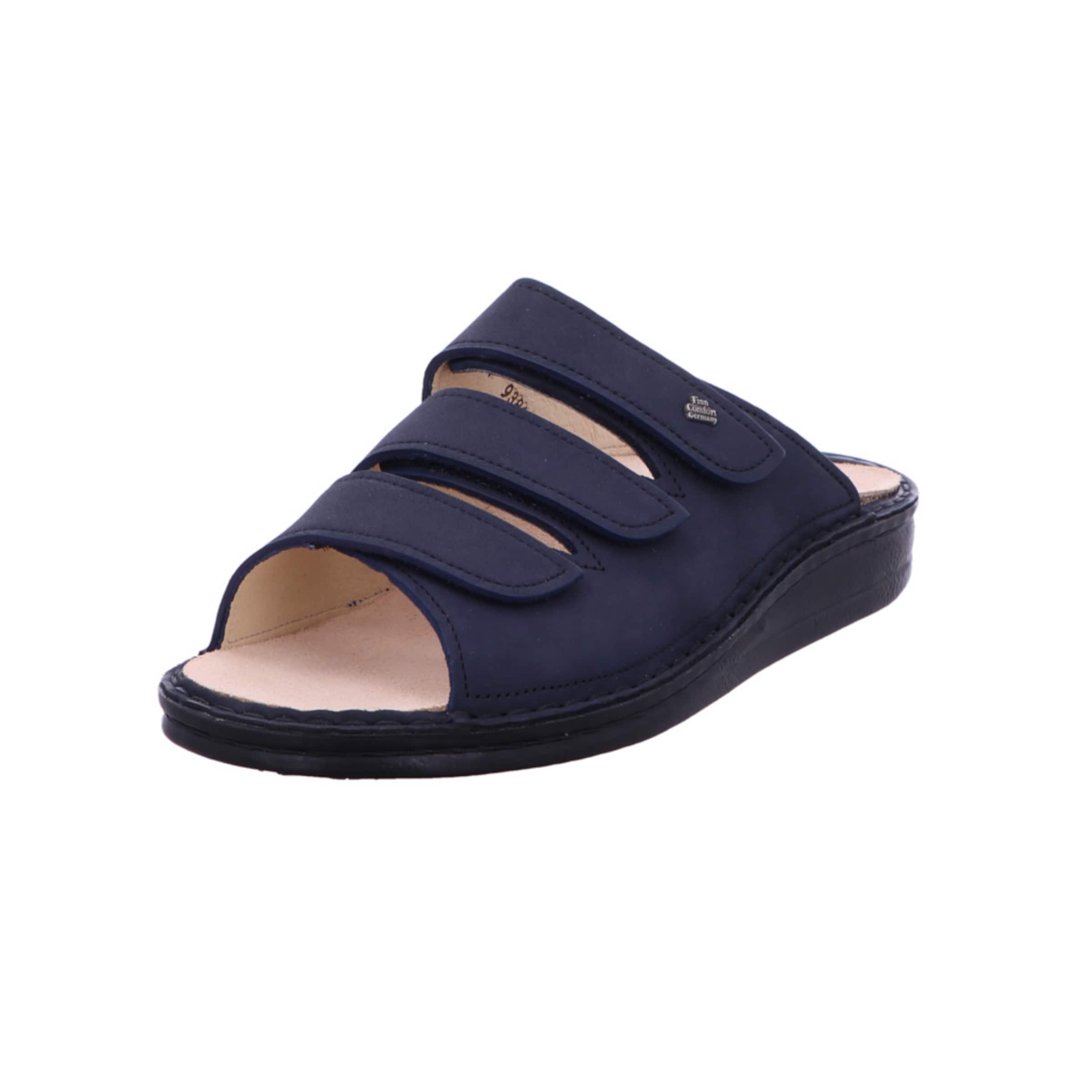 Finn Comfort Pantolette 'Korfu' in Blau: Vorderseite