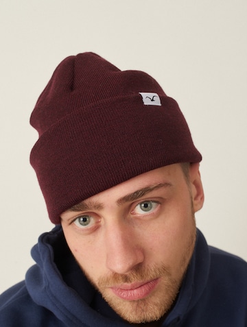 Cleptomanicx Beanie 'Wind' in Red: front