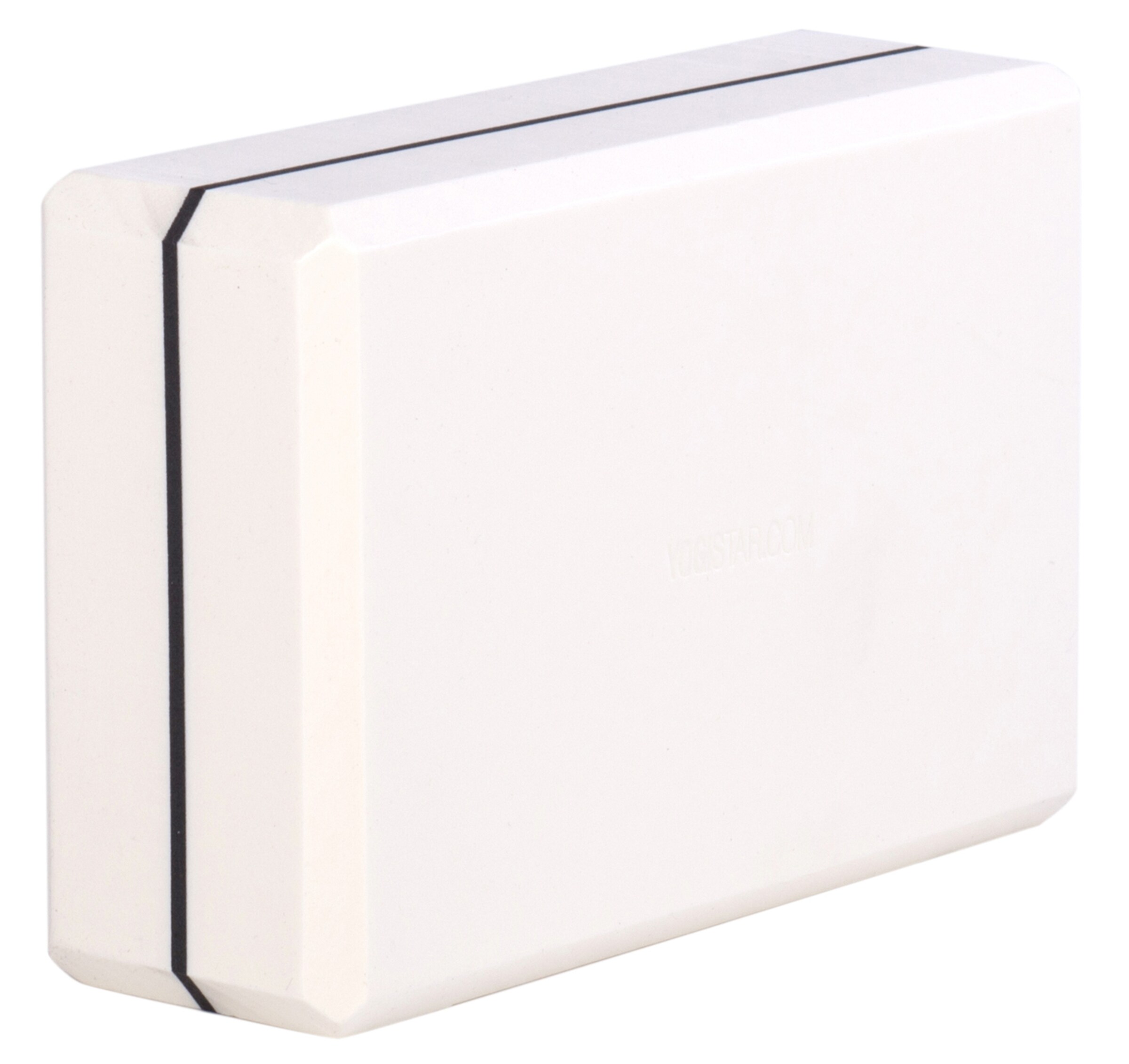 YOGISTAR.COM Yogablock 'Yogiblock Big' in Weiß: Vorderseite