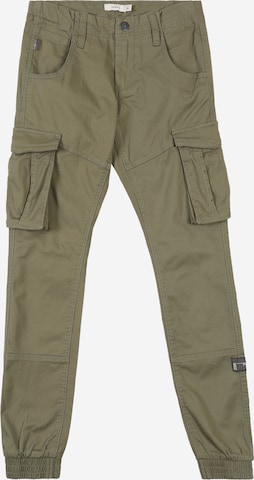 NAME IT Tapered Trousers 'Bamgo' in Green: front