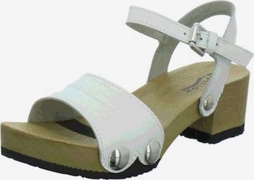 SOFTCLOX Strap Sandals in White: front