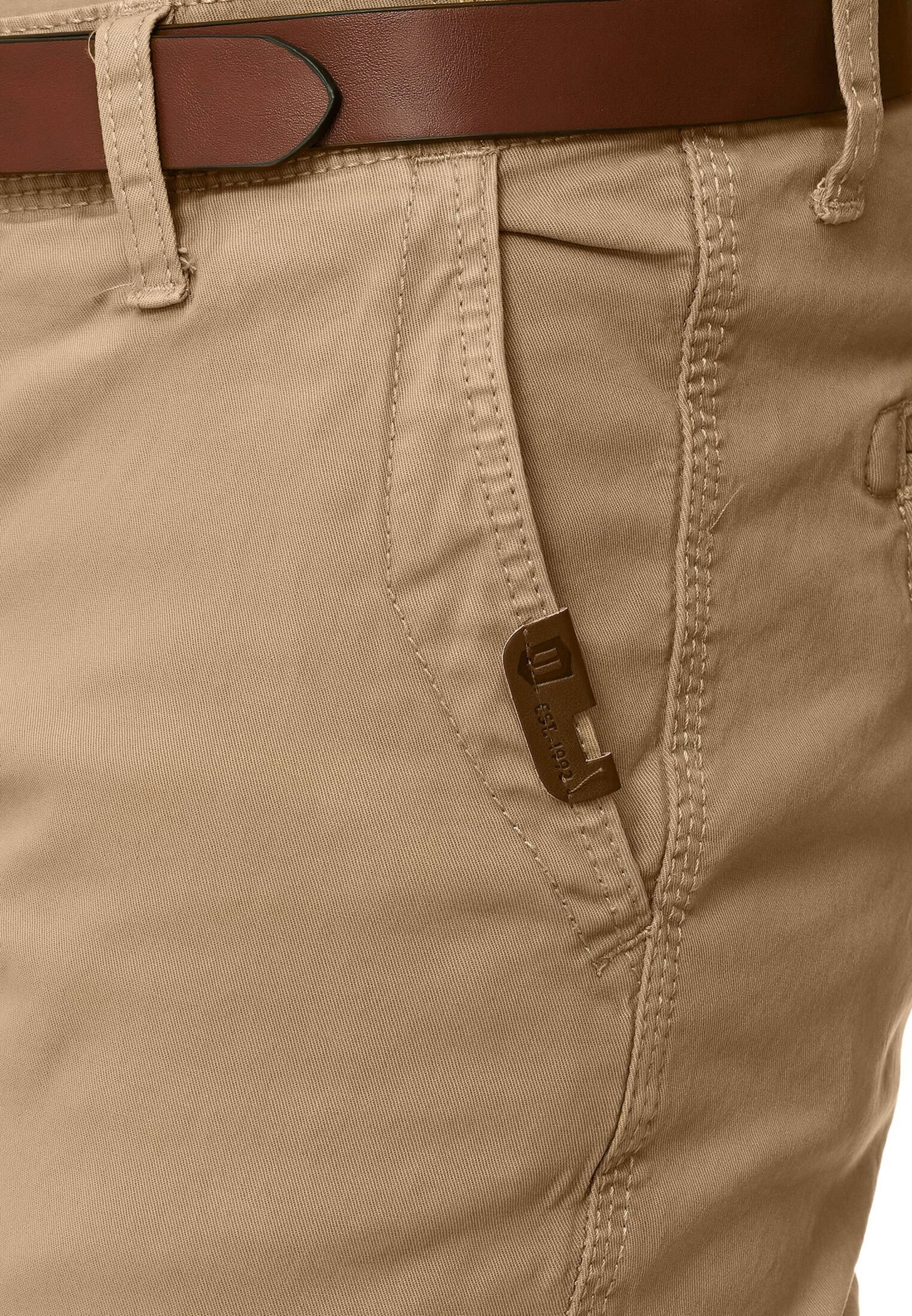 INDICODE JEANS Regular Chinohose 'Cherry' in Beige