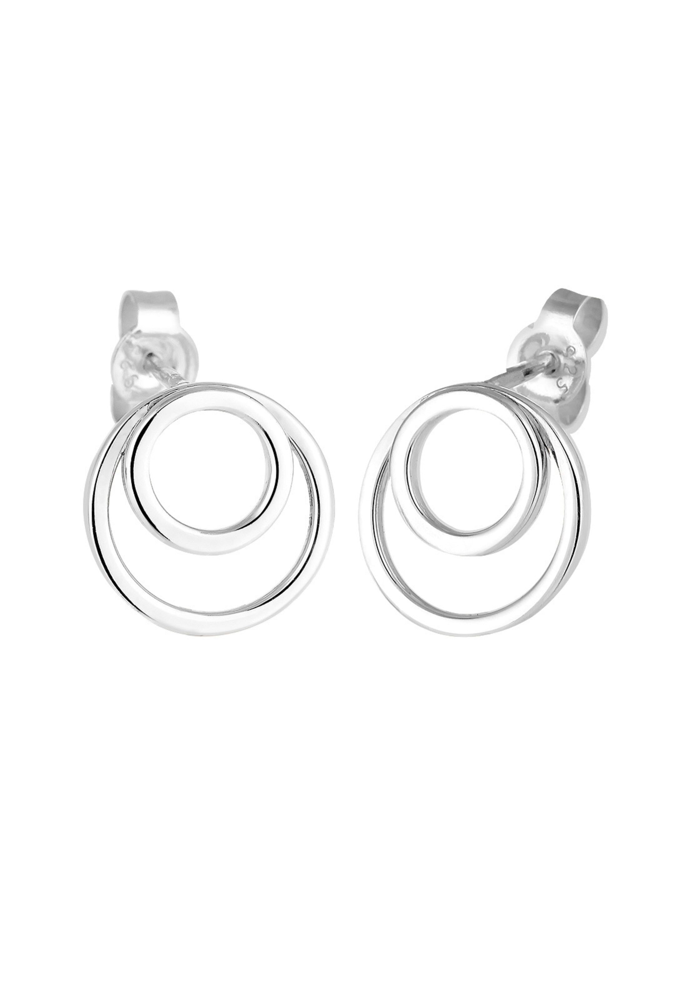 ELLI Earrings 'Kreis' in Silver