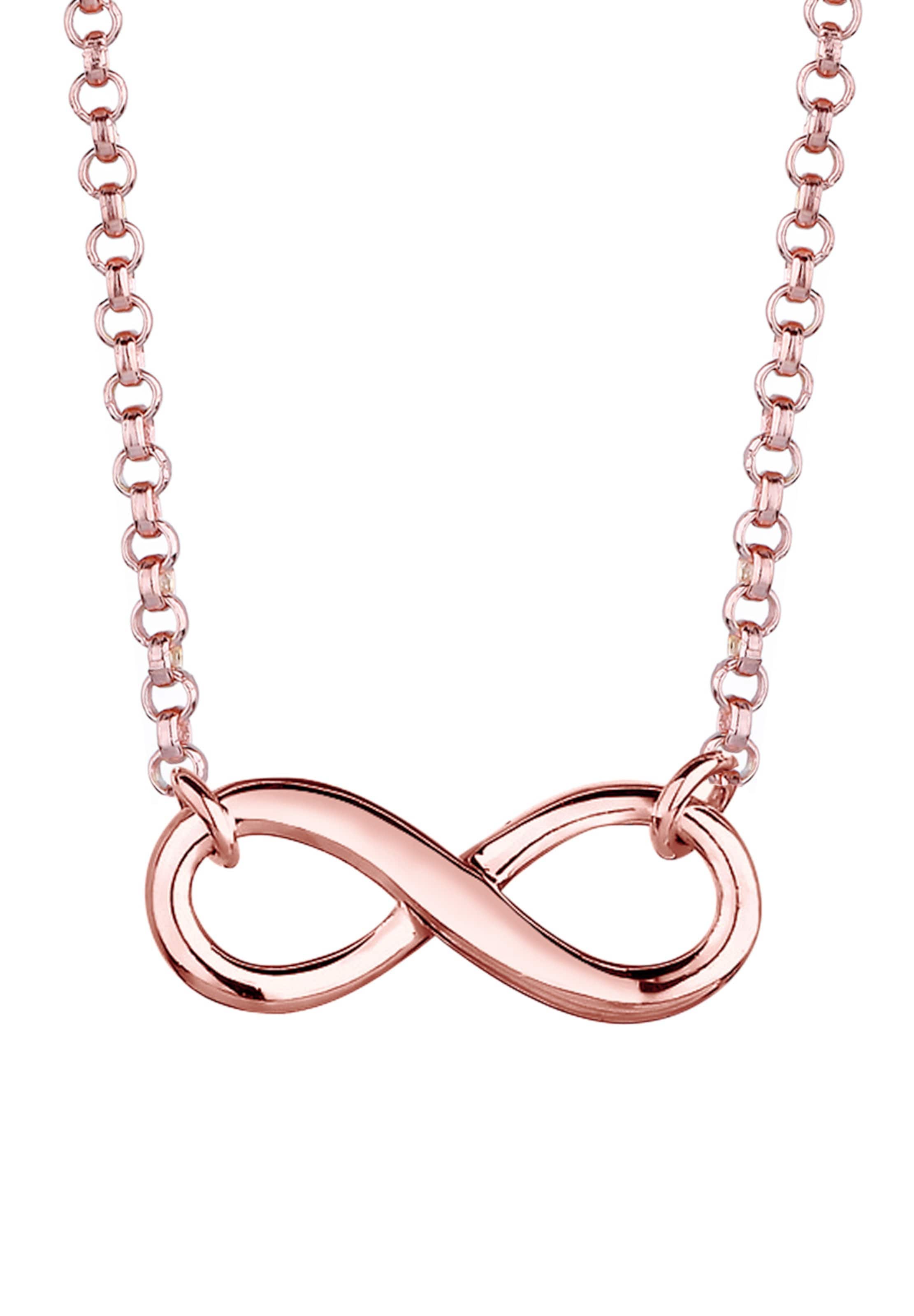 Frauen Schmuck ELLI Halskette 'Infinity' in Rosegold - TX59323