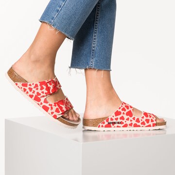 BIRKENSTOCK Pantolette in Rot