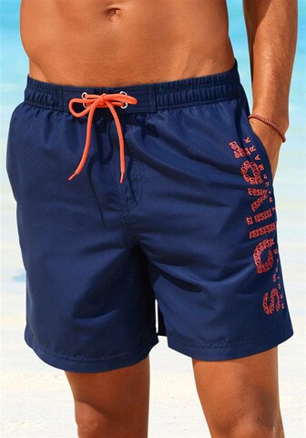 s.Oliver Board Shorts in Blue: front