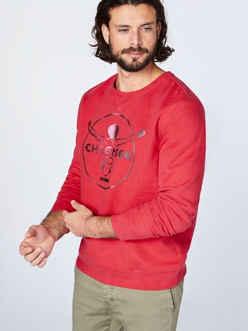 Coupe regular Sweat-shirt CHIEMSEE en rouge