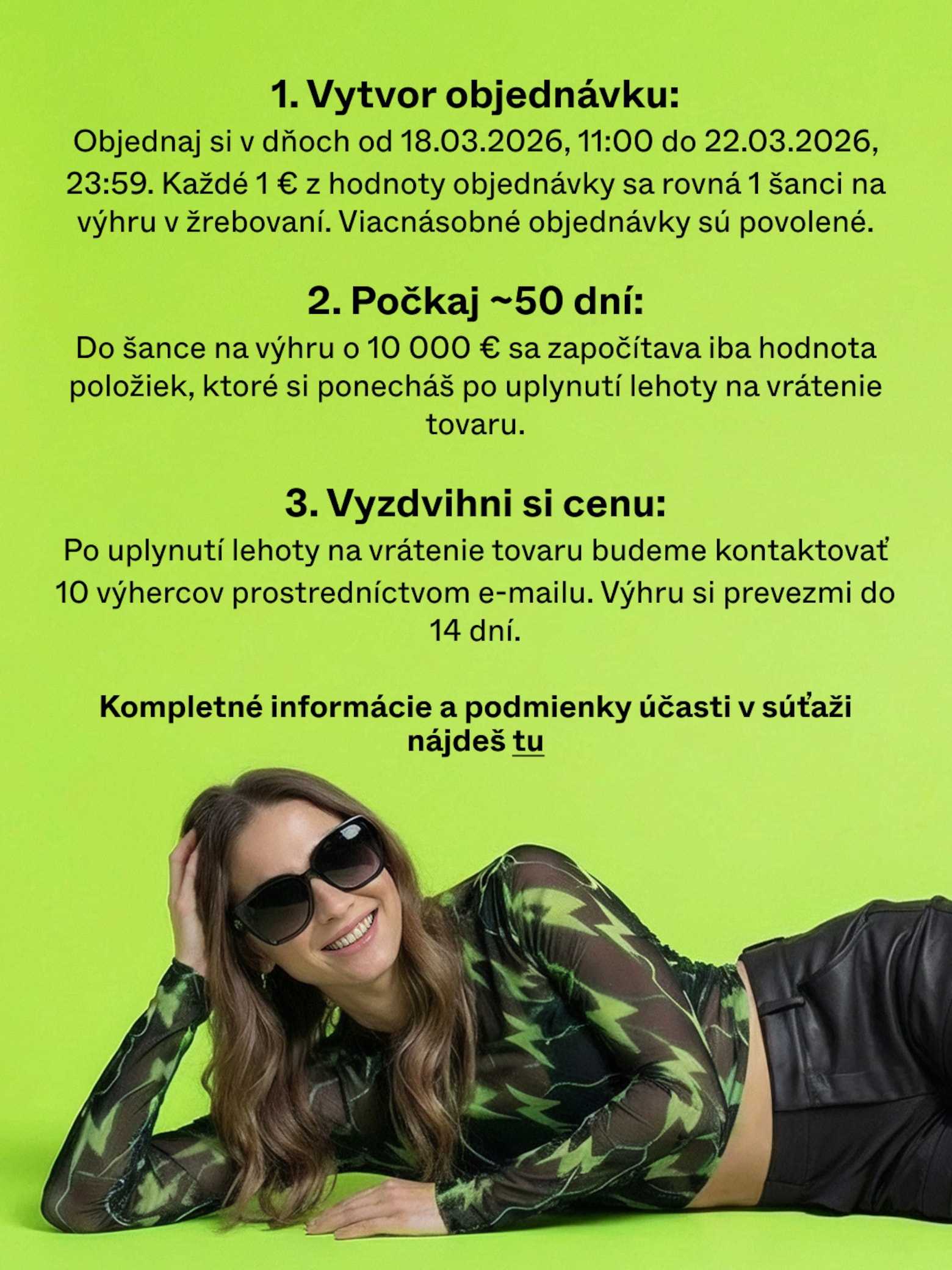 Nakupuj teraz a získaj 1 z 10 kreditov na nákup Vyhraj kredit na nákup v hodnote 10 000 €