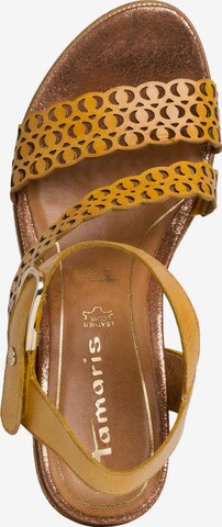 TAMARIS Strap Sandals in Yellow