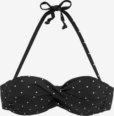 LASCANA Bikiniöverdel 'Sparkel' i svart, Produktvy