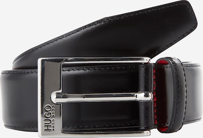 HUGO Red Gürtel 'Barney' in schwarz / silber, Produktansicht