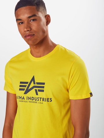 Maglietta di ALPHA INDUSTRIES in giallo