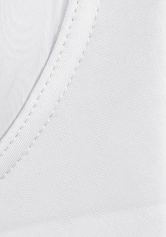 LASCANA - Soutien de tecido Soutien 'Dope Dyed' em branco