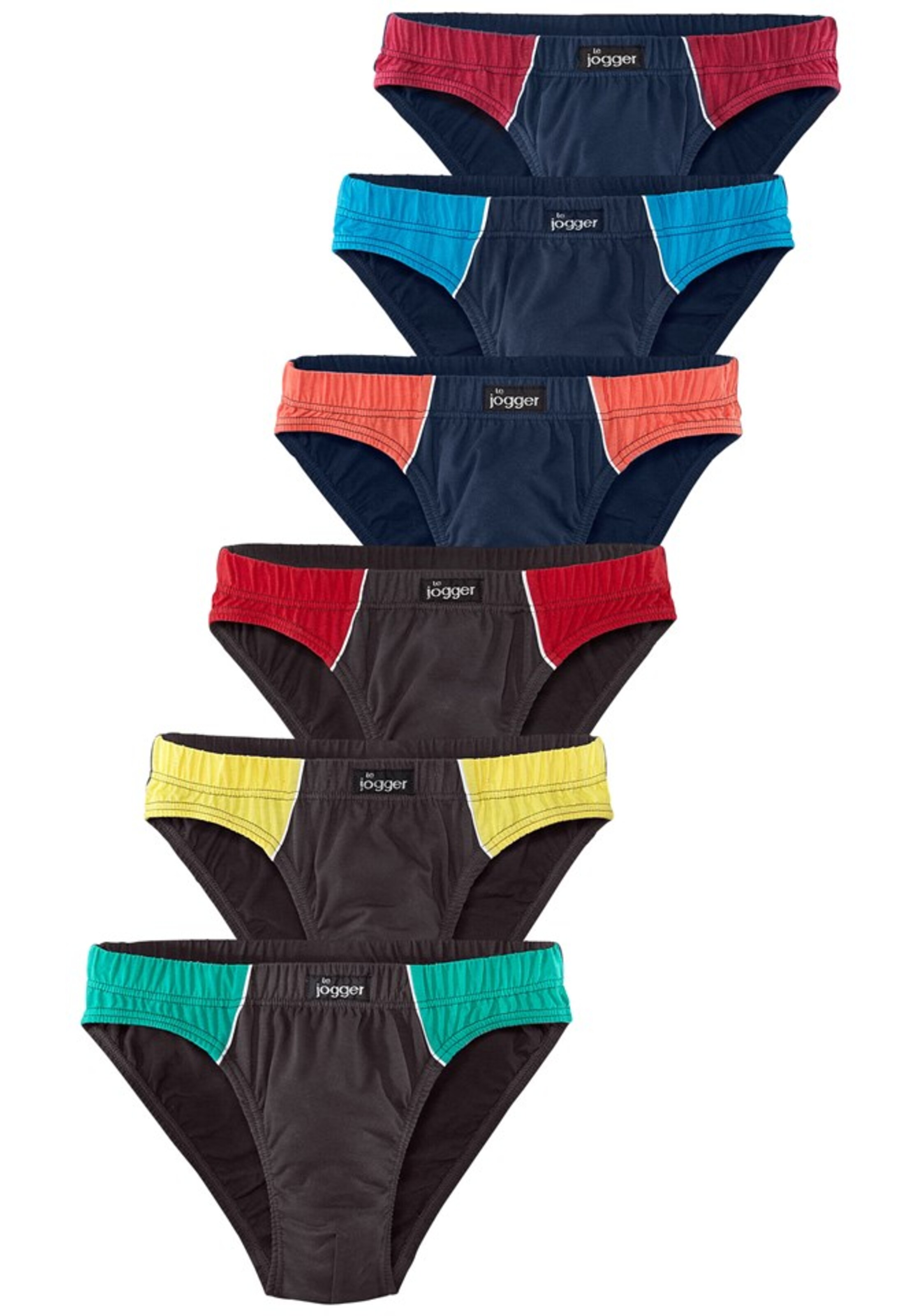 LE JOGGER Slip in Schwarz: Vorderseite