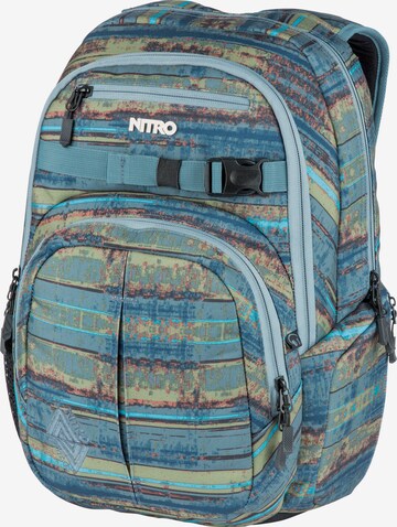 NitroBags Backpack 'Chase' in Blue: front