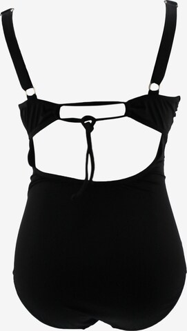 petit amour Bustier Badeanzug 'Camerona' in Schwarz