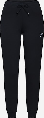 Tapered Pantaloni de la Nike Sportswear pe negru: față