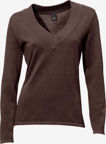 Pull-over heine en marron : devant