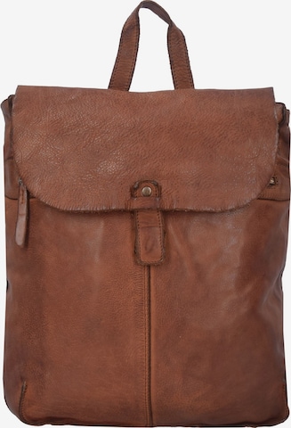 Harold's Backpack 'Submari' in Brown: front
