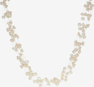 Valero Pearls Necklace in White: front