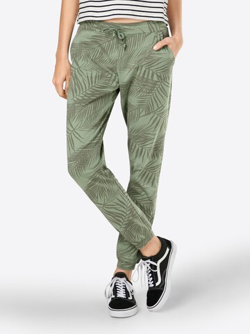 Effilé Pantalon 'La Palma' Iriedaily en vert : devant