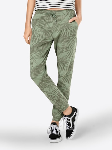 Effilé Pantalon 'La Palma' Iriedaily en vert : devant