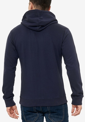 INDICODE JEANS Zip-Up Hoodie 'Braidwood' in Blue