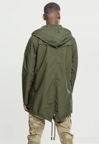 Urban Classics Übergangsjacke 'Light Cotton Parka' in Grün