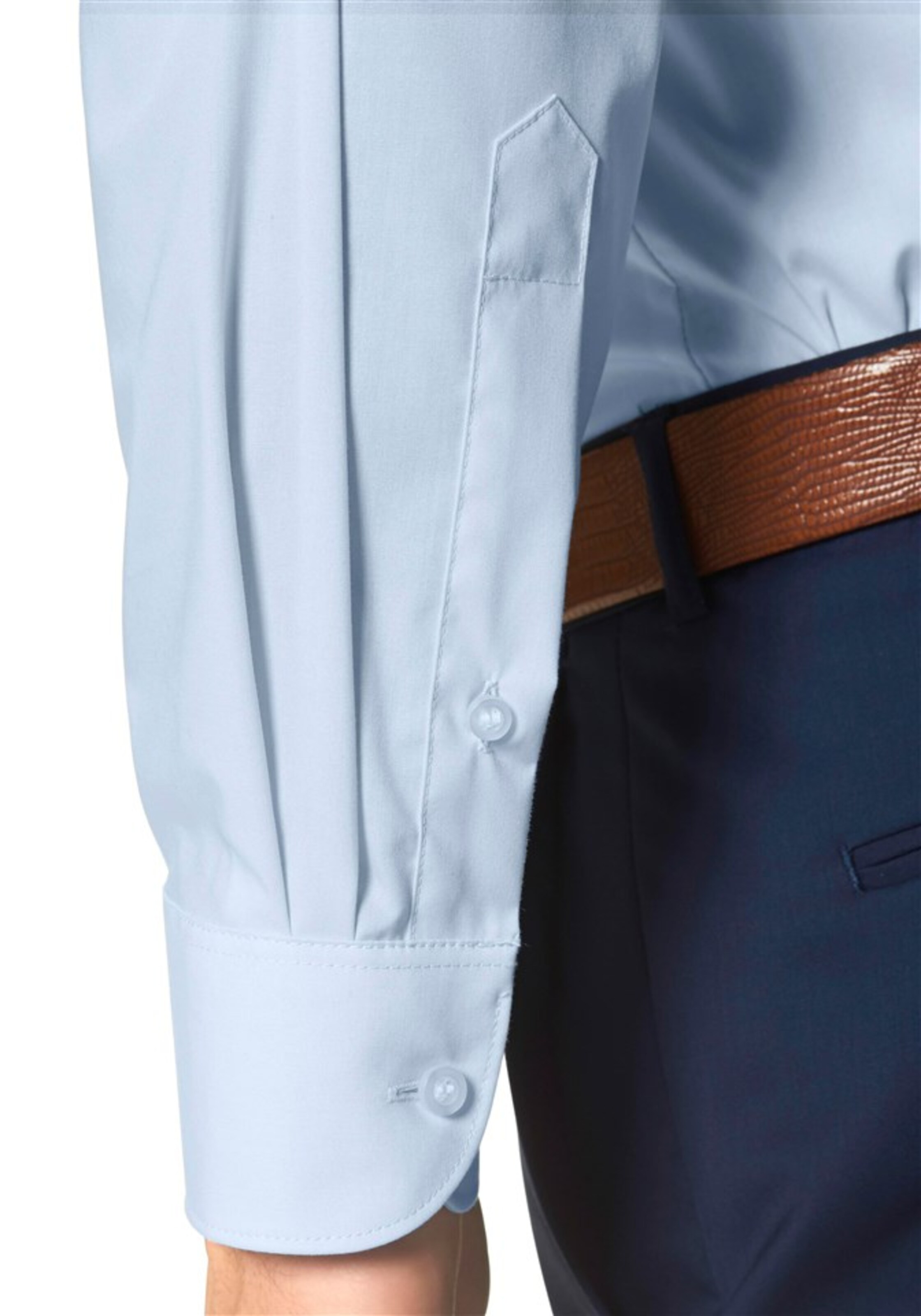 OLYMP Slim Fit Businesshemd 'Level 5' in Blau