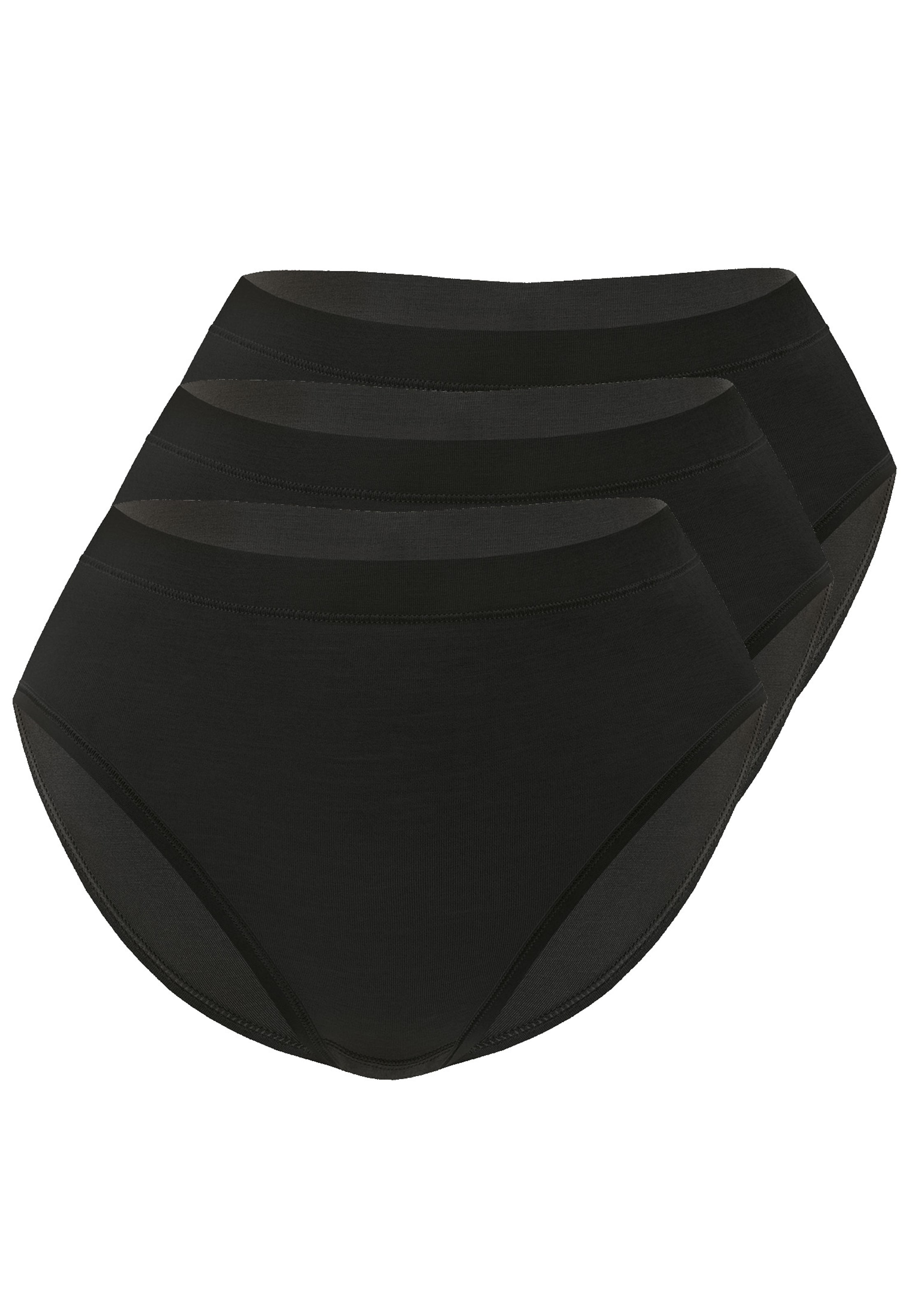 sassa Slip 'Lovely Skin' in Schwarz: Vorderseite