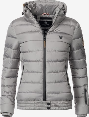MARIKOO Winter Jacket 'Poison' in Grey: front