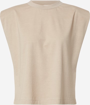 EDITED T-shirt 'Elise' i beige: framsida