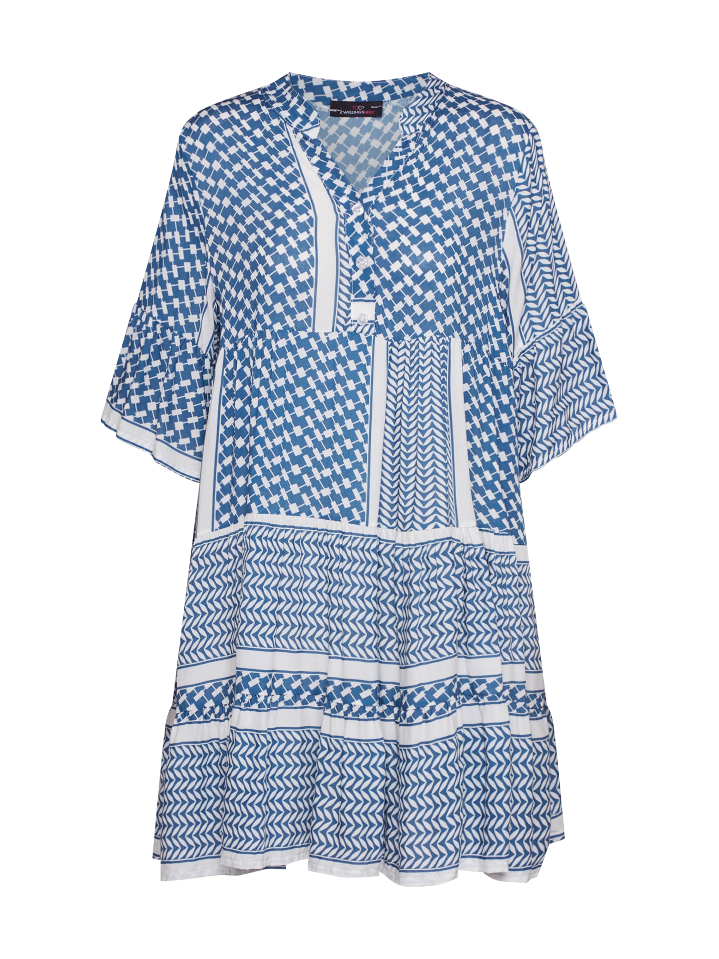 Zwillingsherz - Zomerjurk in de kleur Blauw