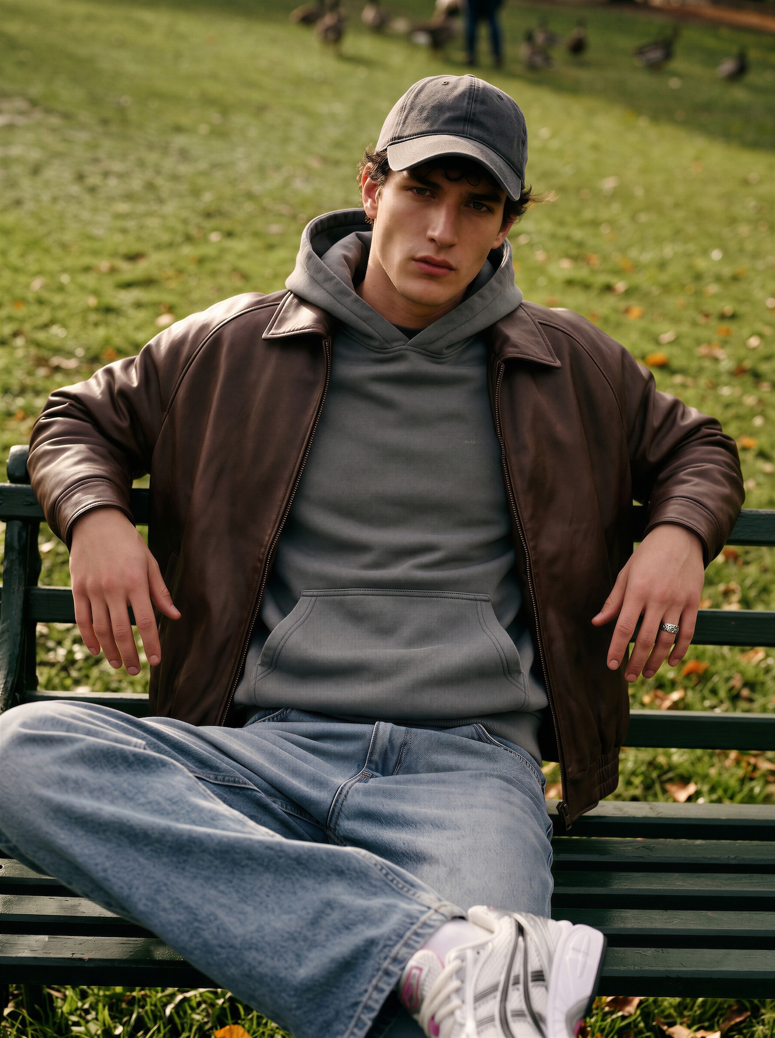 The AY Style Edit - Layered Leather Casual Look